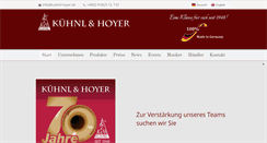 Desktop Screenshot of kuehnl-hoyer.de