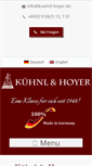 Mobile Screenshot of kuehnl-hoyer.de